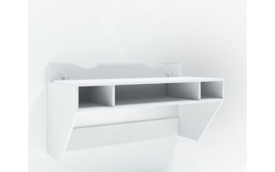 Навесной компьютерный стол ZEUS AirTable-II WT Mini (белый)